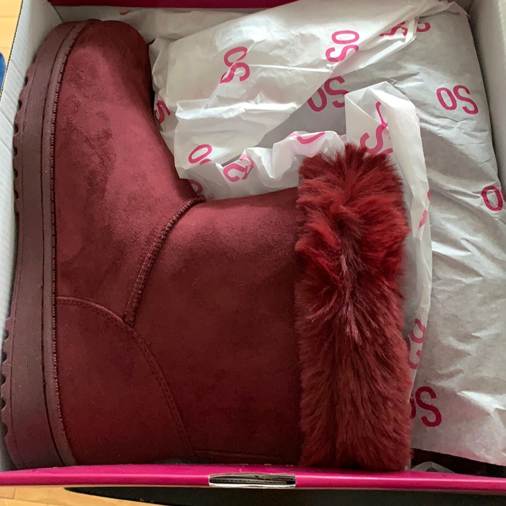 So boots with fur top